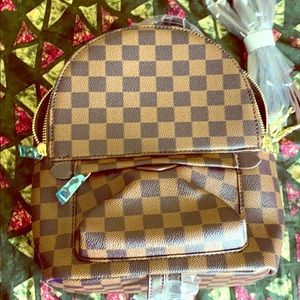 Medium women checkered  backpack